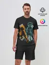 Мужской костюм с шортами / Logo Hunter с персонажами