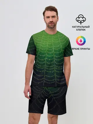 Мужской костюм с шортами / Паутина в лесу