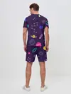 Мужской костюм с шортами / Космический пейзаж