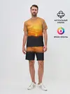 Мужской костюм с шортами / Закат