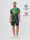 Мужской костюм с шортами / Неоновые краски лета