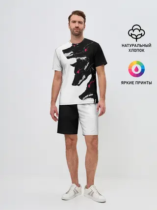Мужской костюм с шортами / Волки