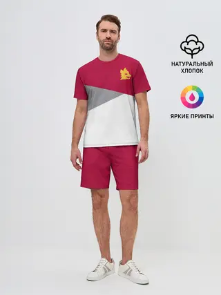 Мужской костюм с шортами / AS Roma | Red Design 21/22