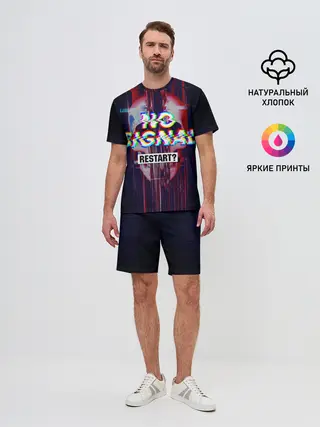 Мужской костюм с шортами / Череп