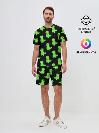 Мужской костюм с шортами / Динозавры