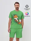 Мужской костюм с шортами / Удачливый лис
