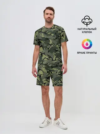 Мужской костюм с шортами / Камуфляж