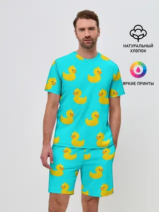 Мужской костюм с шортами / Уточки