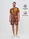 Мужской костюм с шортами / Весёлые тыквы