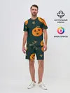 Мужской костюм с шортами / Осенние тыквы