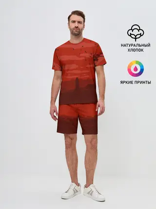 Мужской костюм с шортами / Сакура