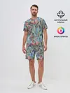 Мужской костюм с шортами / Водоросли на морском дне