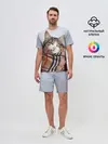 Мужской костюм с шортами / Кот в шарфе
