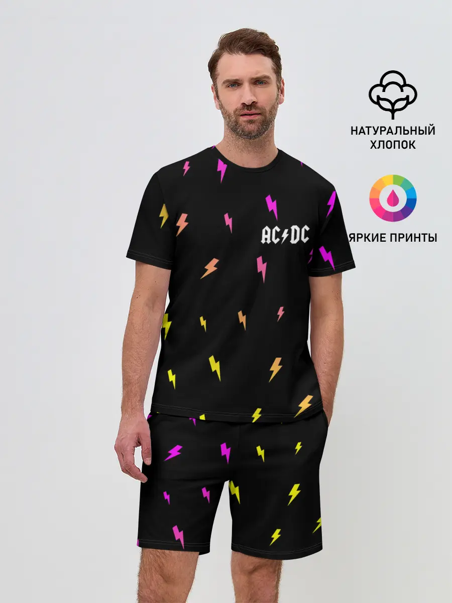 Мужской костюм с шортами / AC DС