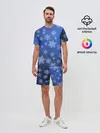 Мужской костюм с шортами / Снежинки.