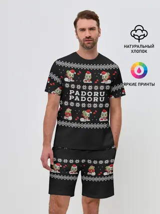 Мужской костюм с шортами / merry christmas padoru