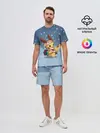 Мужской костюм с шортами / Новогодний Пикачу