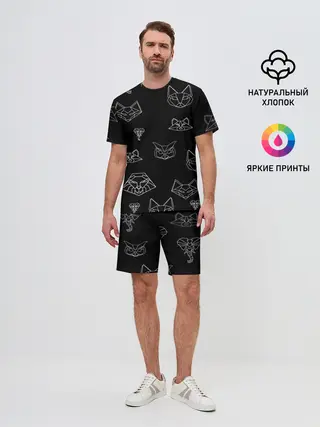 Мужской костюм с шортами / Фигуры животных
