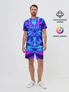 Мужской костюм с шортами / Оптическая иллюзия