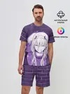 Мужской костюм с шортами / Zero Two brickwall