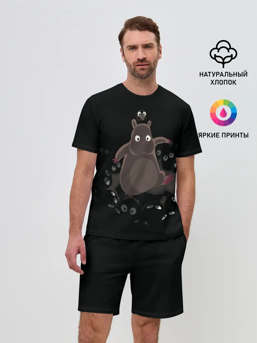 Мужской костюм с шортами / Хомяк Боо и пыльные зайчики