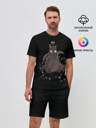 Мужской костюм с шортами / Хомяк Боо и пыльные зайчики