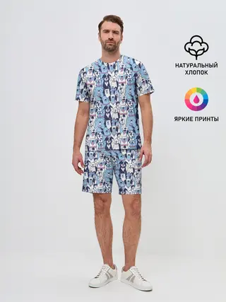 Мужской костюм с шортами / МИЛЫЕ ПЕСИКИ