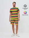 Мужской костюм с шортами / Радуга
