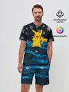 Мужской костюм с шортами / Пикачу Новогодний