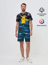 Мужской костюм с шортами / Пикачу Новогодний