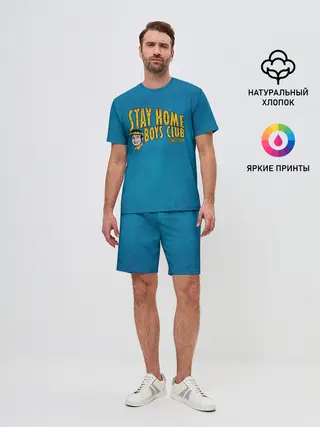 Мужской костюм с шортами / Stay home boys club