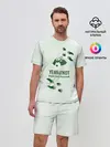 Мужской костюм с шортами / Енот