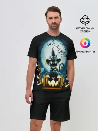 Мужской костюм с шортами / Хэллоуин Кот