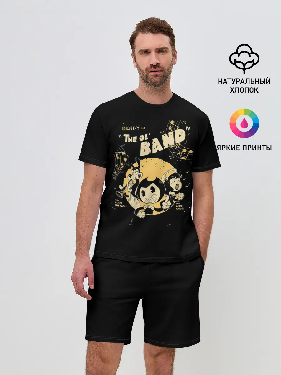Мужской костюм с шортами / Bendy And The Ink Machine