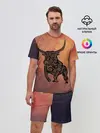 Мужской костюм с шортами / Символ года 2021 Бык