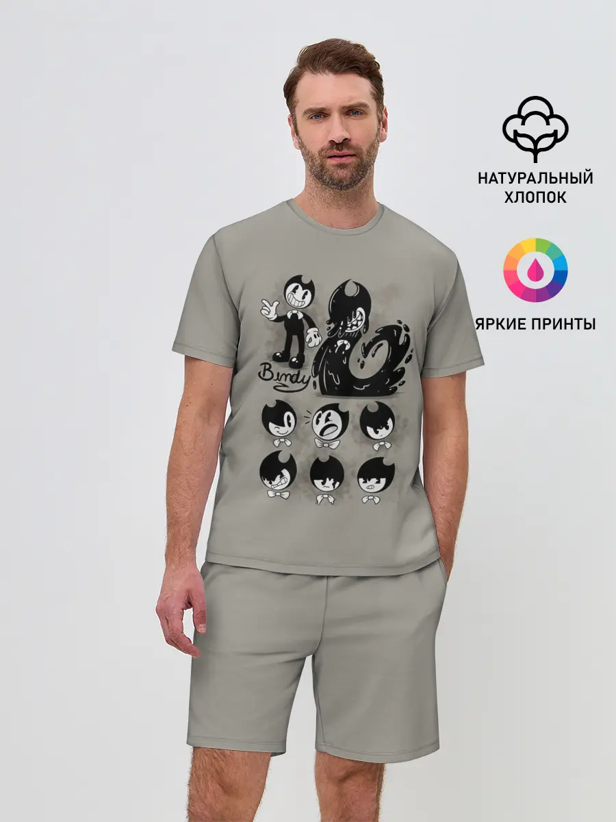 Мужской костюм с шортами / Bendy And The Ink Machine