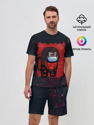 Мужской костюм с шортами / Among Us / Itachi Uchiha.