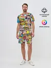 Мужской костюм с шортами / Pop Art