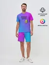 Мужской костюм с шортами / Авокадо