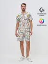 Мужской костюм с шортами / Большая семья котиков