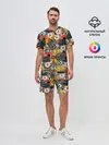 Мужской костюм с шортами / PUBG STICKER