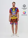 Мужской костюм с шортами / Батик. Краски