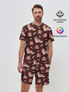 Мужской костюм с шортами / Спаниели