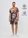 Мужской костюм с шортами / восхождение героя щита