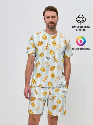 Мужской костюм с шортами / Baked Goods Pattern