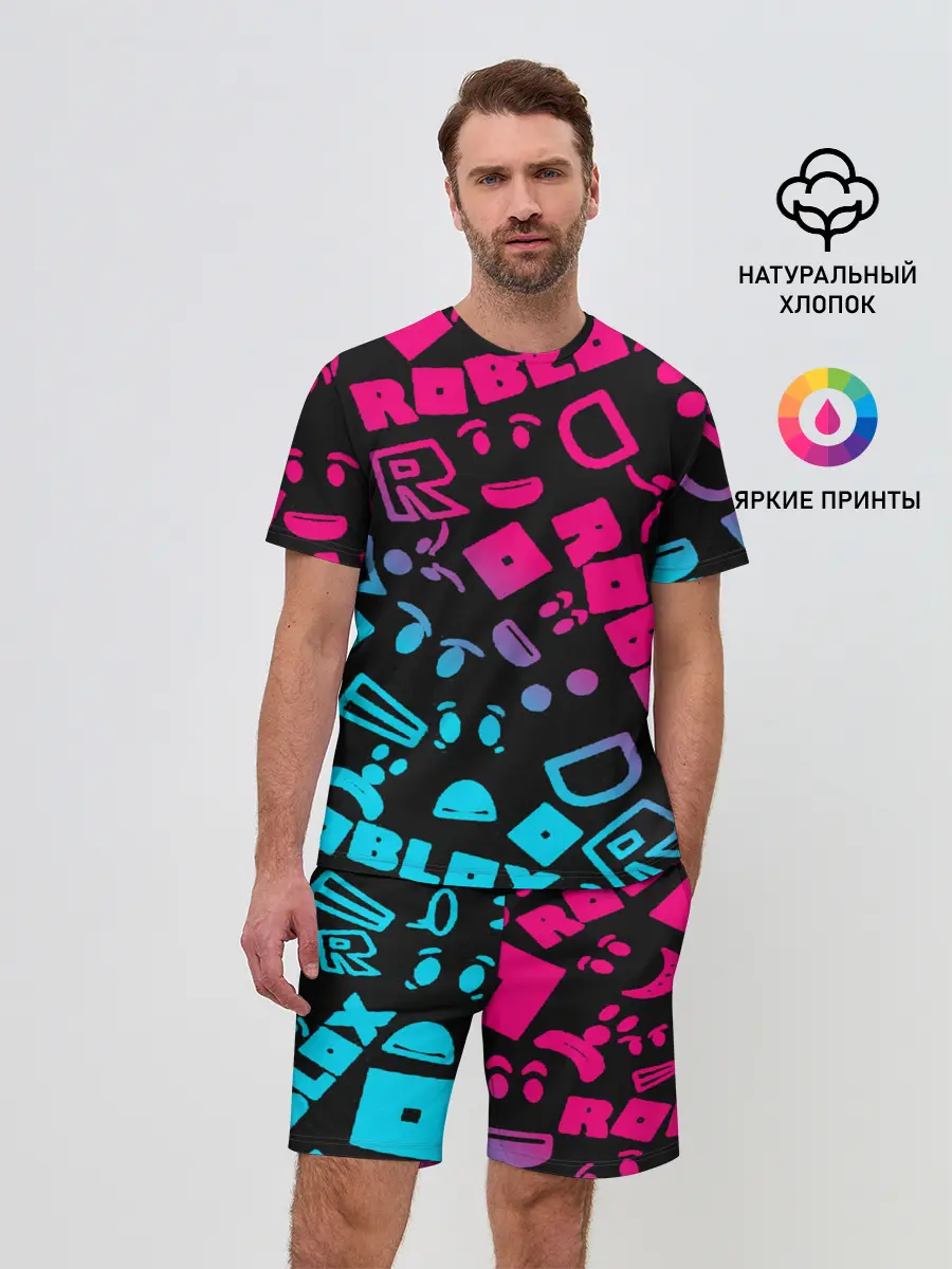 Мужской костюм с шортами / Roblox