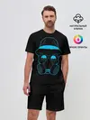 Мужской костюм с шортами / череп