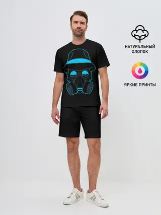 Мужской костюм с шортами / череп
