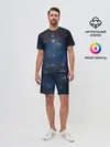 Мужской костюм с шортами / Космос