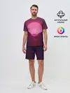 Мужской костюм с шортами / Фиолетовый закат